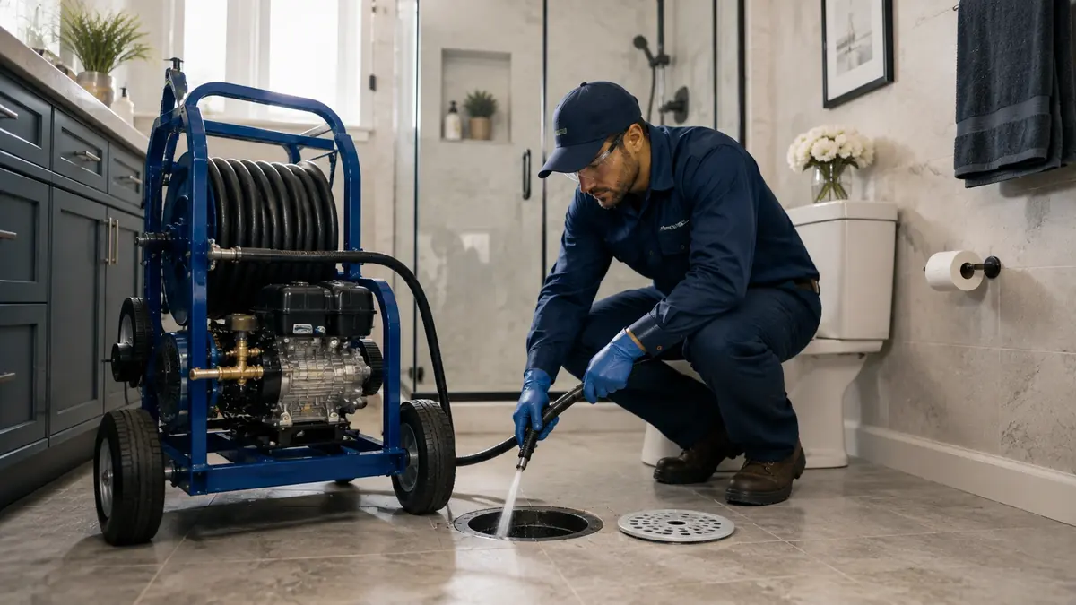 Bathroom Drain Hydro Jetting in Morongo Valley
