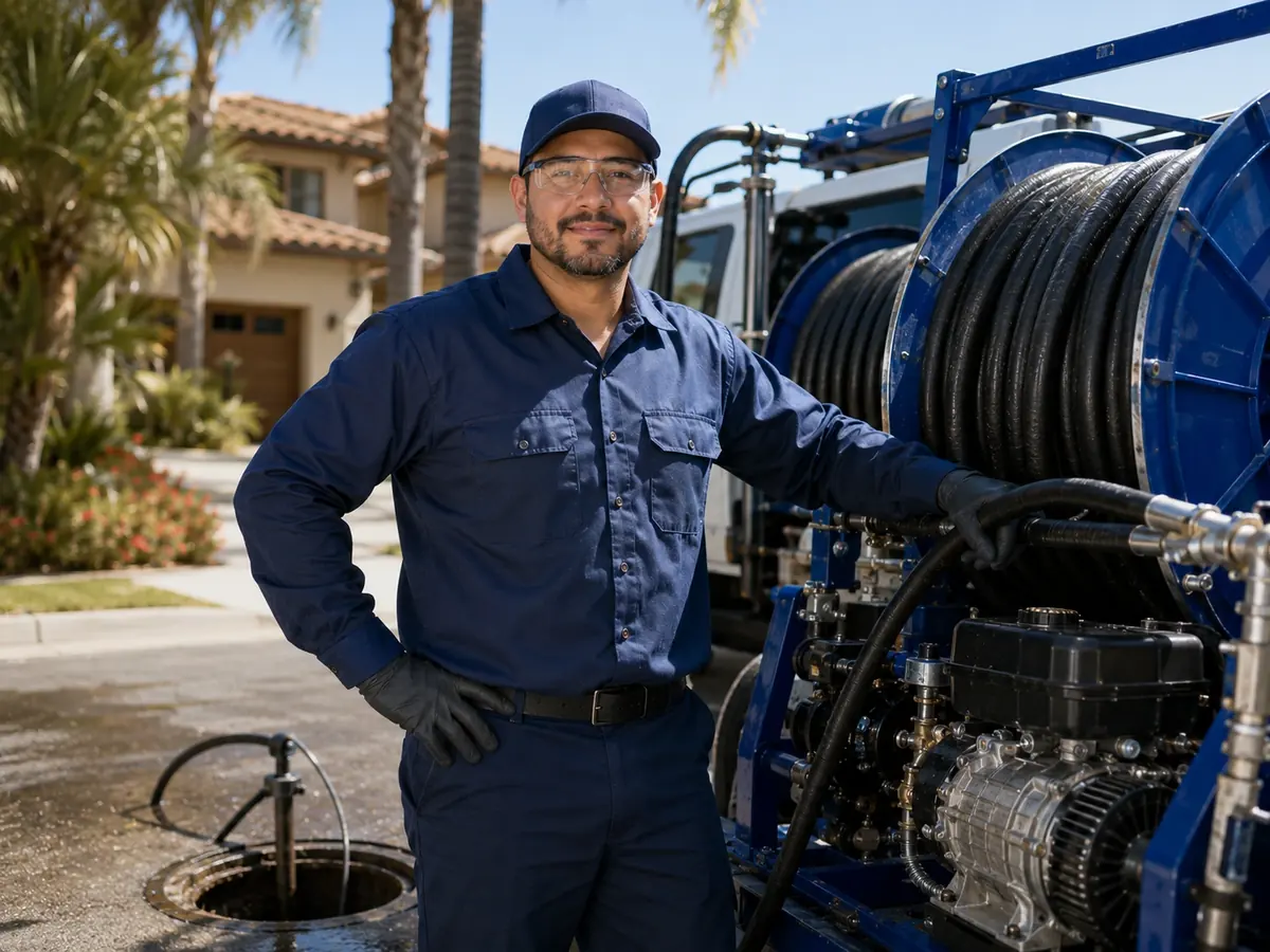 Hydro jet sewer cleaning in Morongo Valley