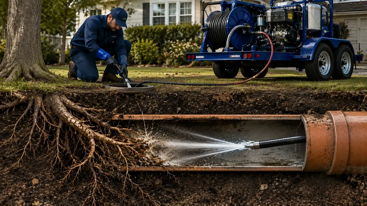 Tree Root Removal with Hydro Jetting in Morongo Valley